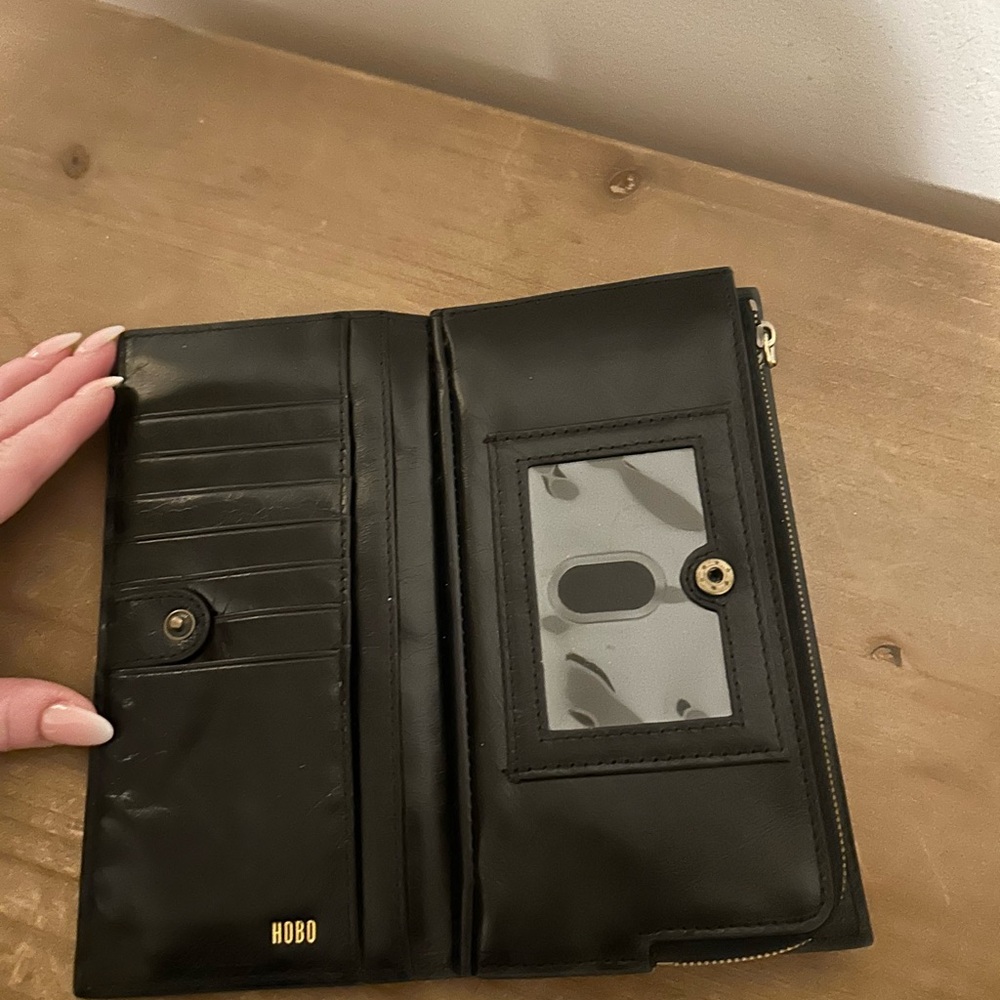 HOBO Black Leather Card & Key Holder - Picture 2 of 5